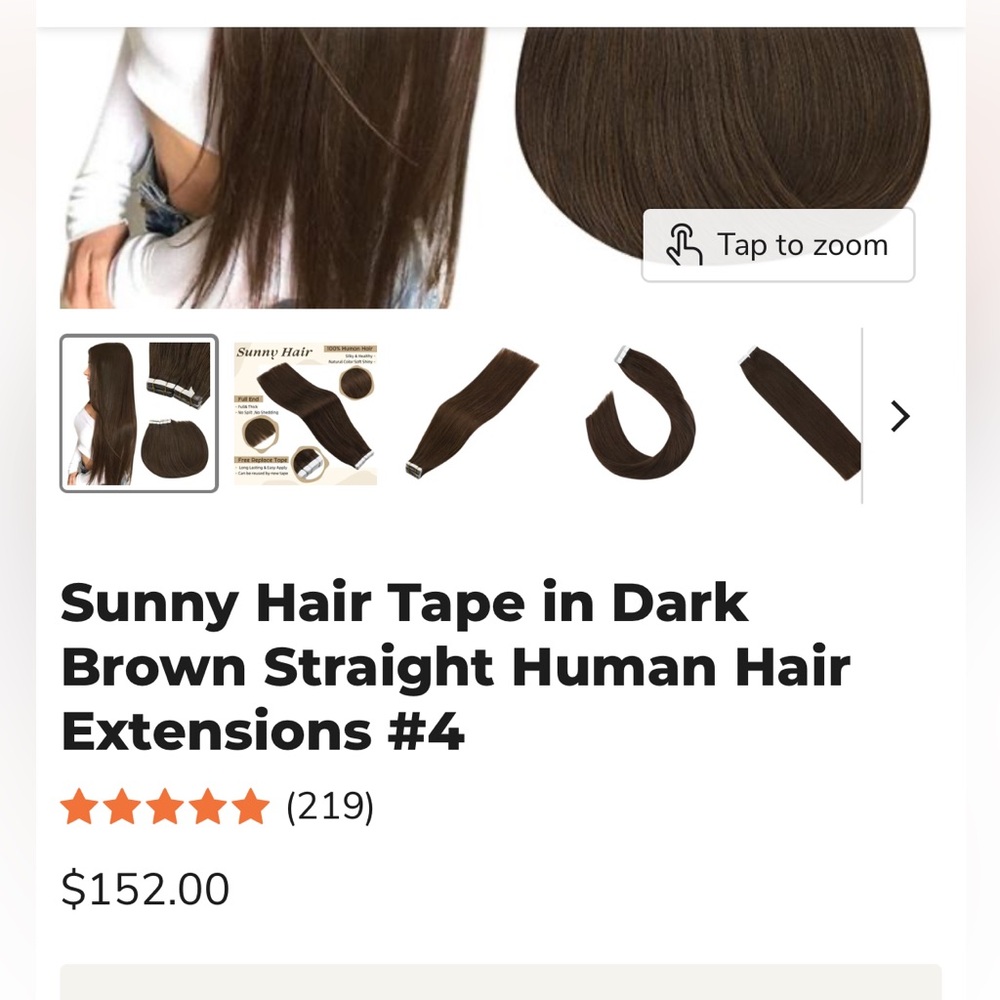 Dark Brown Tape-In Extensions